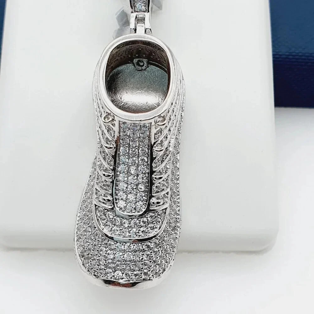 925 Sterling Silver Plated CZ Pendant, EVBRS642 - Picture 11 of 11
